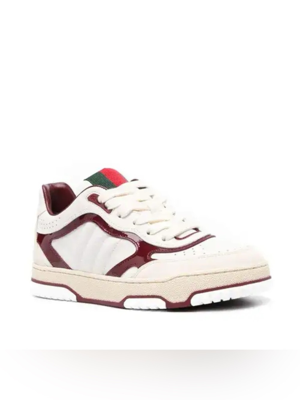 Gucci re web leather sneakers size 11fits 12US
made in Italy